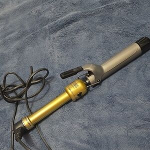 Gold Curling Wand with Silver Handle - Unbranded